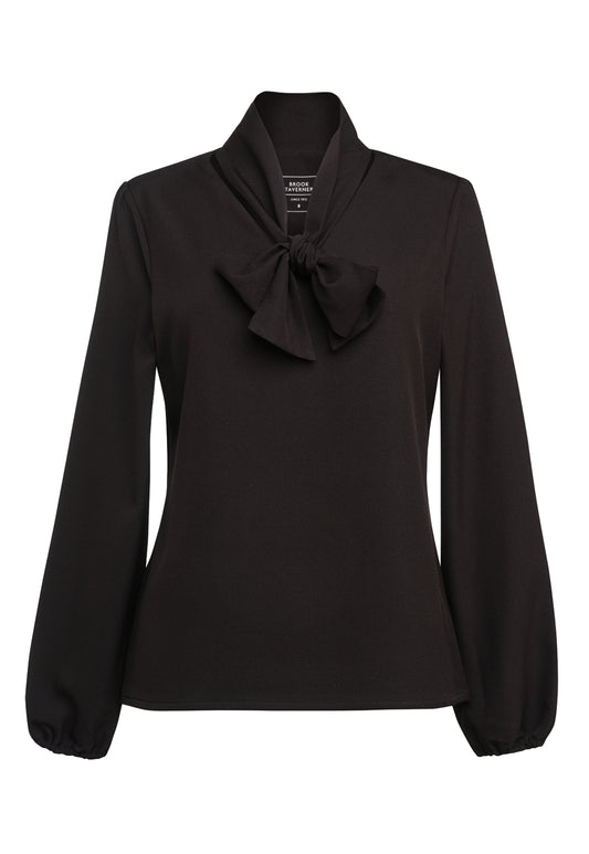 Andria Pussy Bow Blouse Black